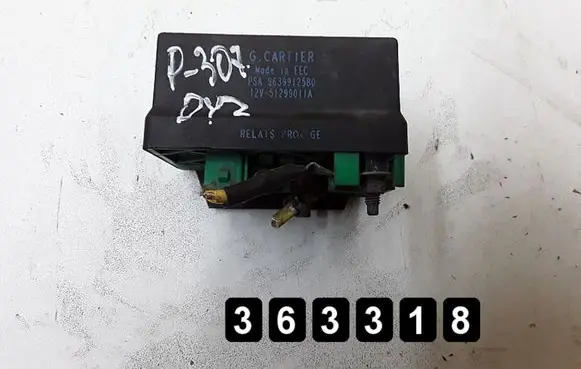 Peugeot 307 ABS relay 2000hdi 9639912580