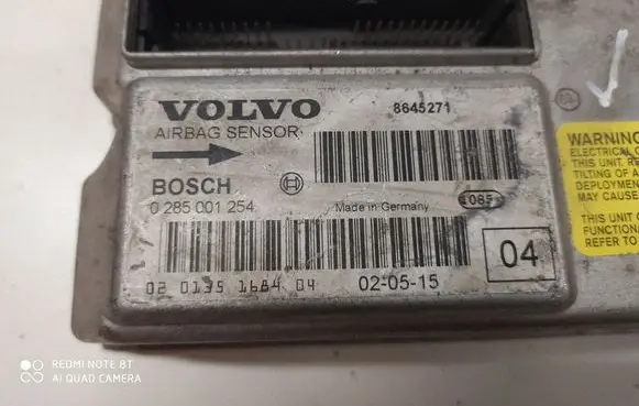 Volvo S80 Airbag control unit/module 8645271 0285001254 030135168404