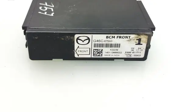 Mazda CX-5 Comfort/convenience module G46C675X0 140113668002 F005V01711