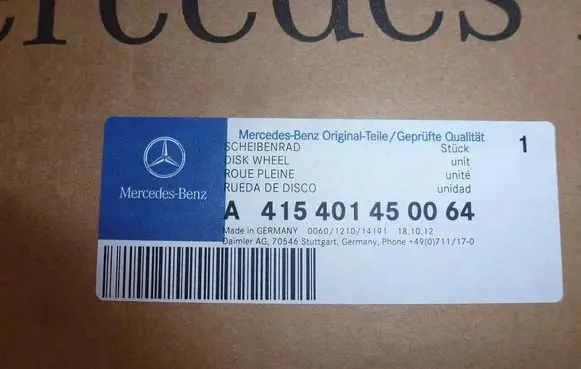 Mercedes-Benz Sprinter W906 R15 steel rim A4154014500