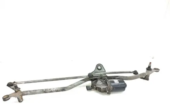 Front wiper linkage and motor
