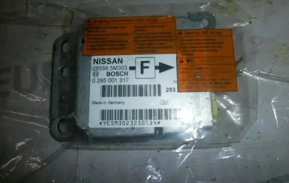 Nissan Almera N16 Airbag control unit/module 285565m303
