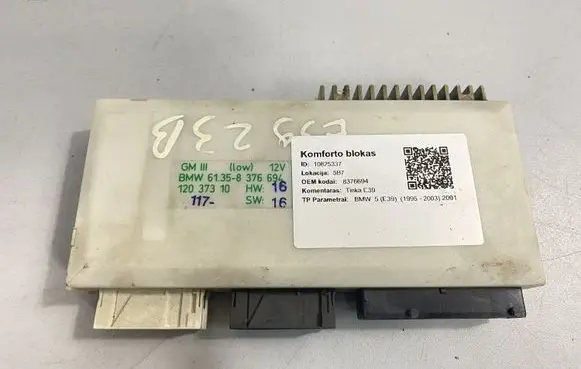 BMW 5 E39 Central body control module 8376694 6938461
