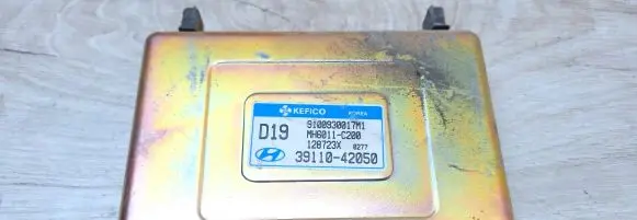 Hyundai Elantra Engine control unit/module 9100930017m1 Mh6011c200 3911042050