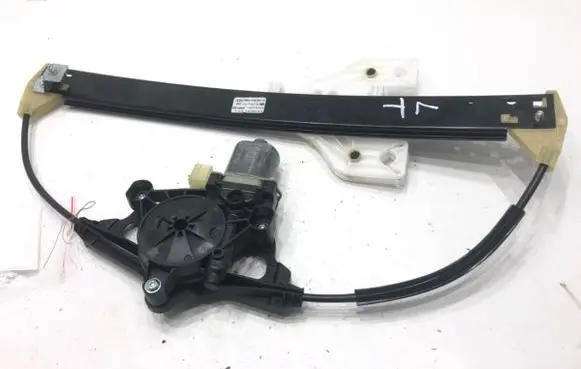 Rear door window regulator with motor