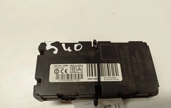 Citroen C6 Tire pressure control unit 9655140080