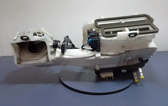 Interior heater climate box assembly