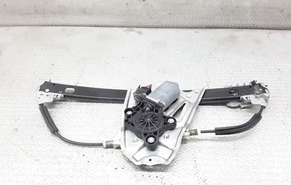 Rear door window regulator with motor