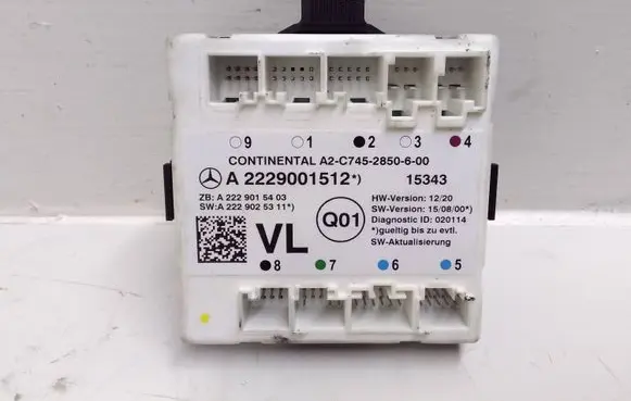 Mercedes-Benz C W205 Door control unit/module A2229001512 A2229015403 A2229025311