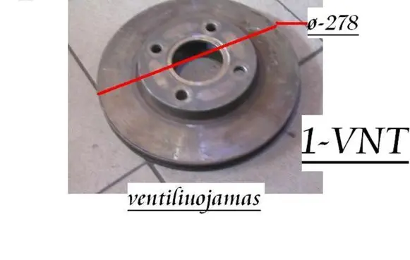 Ford Focus Front brake disc AS411125A