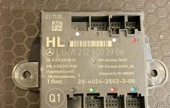 Mercedes-Benz C W204 Door control unit/module A2129003906 A2128208526 A2129029902