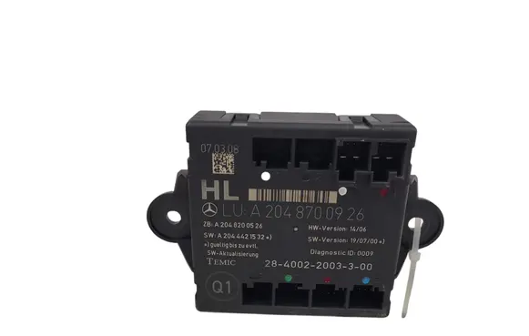 Mercedes-Benz C W204 Door control unit/module A2048700926 A2048200526
