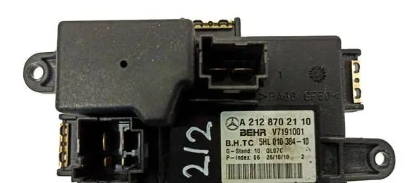 Mercedes-Benz E W212 Heater blower motor/fan resistor A2128702110 7191001 01038410