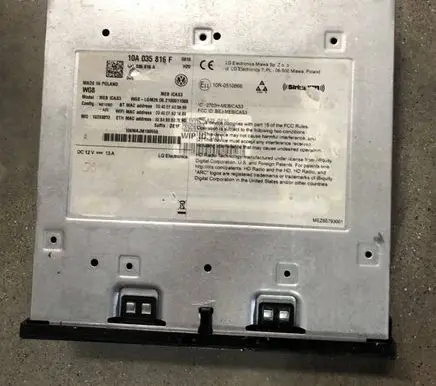 Volkswagen ID.3 Radio/CD/DVD/GPS head unit 10A035816F