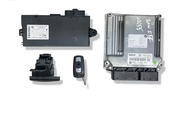 BMW 1 E81 E87 Engine ECU kit and lock set 0281013502 7803372 031429088