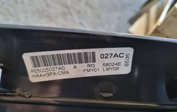 Chrysler Voyager Climate control unit P05005027AC 027AC 58024E