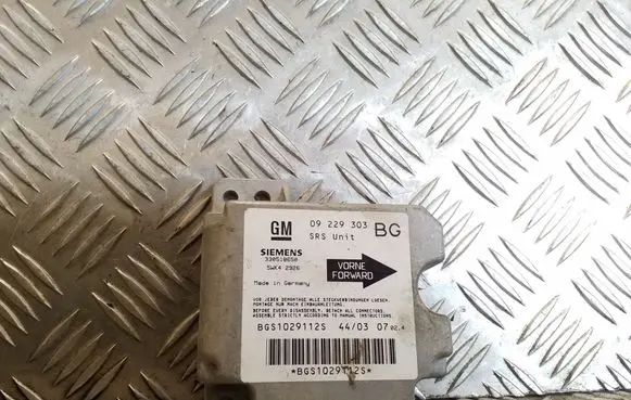 Opel Zafira A Airbag control unit/module 09229303