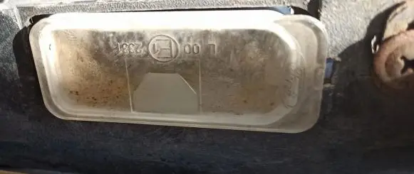 Ford Mondeo MK IV Number plate light Pilka