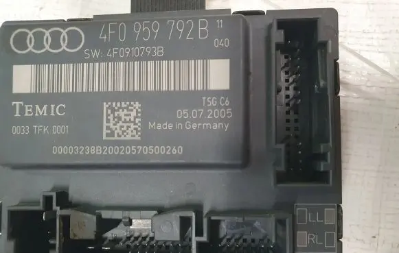 Audi A6 S6 C6 4F Door control unit/module 4F0959792B 4F0910793B
