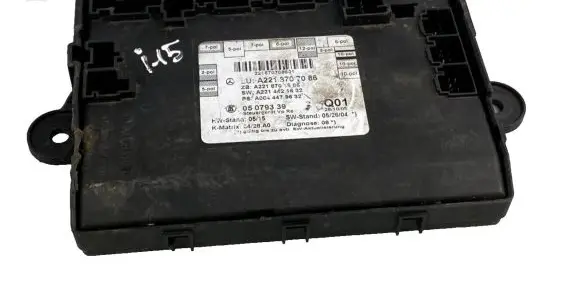 Mercedes-Benz S W221 Seat control module A2218707086 A2214421632 A2218701985