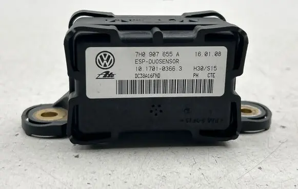 Volkswagen Golf V ESP acceleration yaw rate sensor 7H0907655A DC38A16END 10170103663