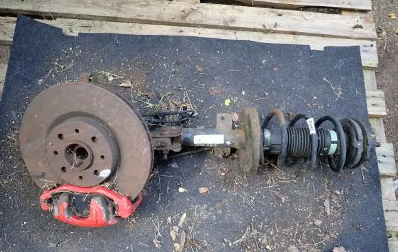 Fiat Bravo Front shock absorber with coil spring 50708893