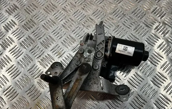Front wiper linkage and motor