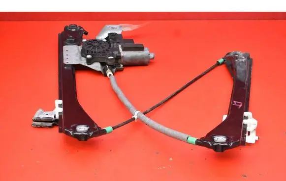 Rear door window regulator with motor