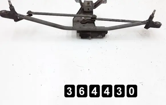 Front wiper linkage and motor