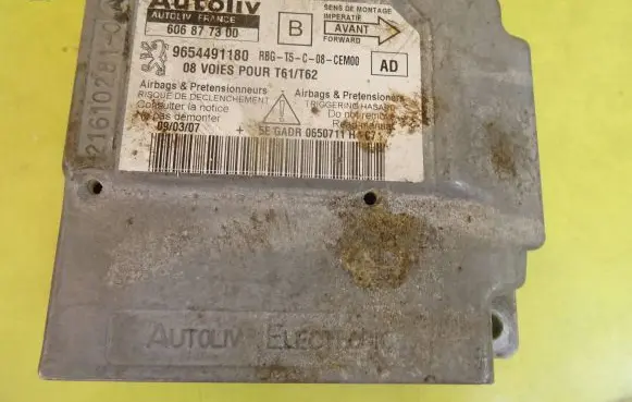 Peugeot 307 Airbag control unit/module 606877300 9654491180
