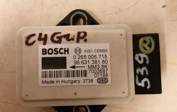 Citroen C4 Grand Picasso ESP acceleration yaw rate sensor 9663138180 0265005715
