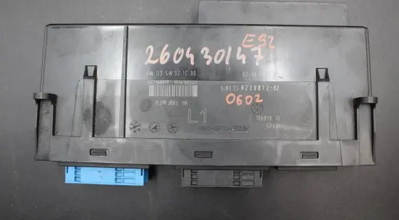 BMW 3 E90 E91 Comfort/convenience module 9229872 10681810