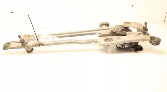 Front wiper linkage and motor