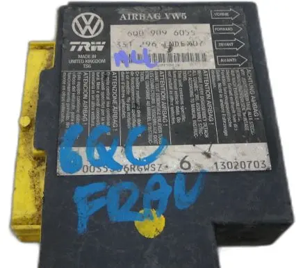 Volkswagen Polo IV 9N3 Airbag control unit/module 6Q0909605S