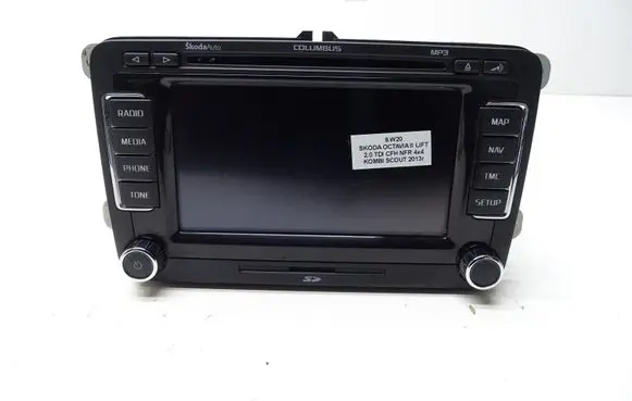 Skoda Octavia Mk2 (1Z) Head unit multimedia control 3T0035680K