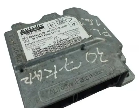 Peugeot 307 Airbag control unit/module 9654491180 606877300