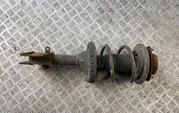 Front shock absorber with coil spring