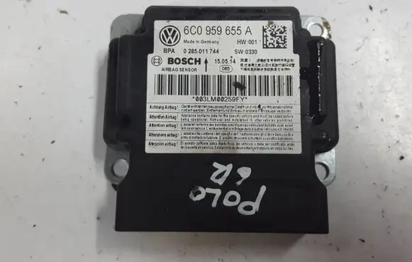 Volkswagen Polo V 6R Airbag control unit/module 6C0959655AXXX 6C0959655A 0285011744