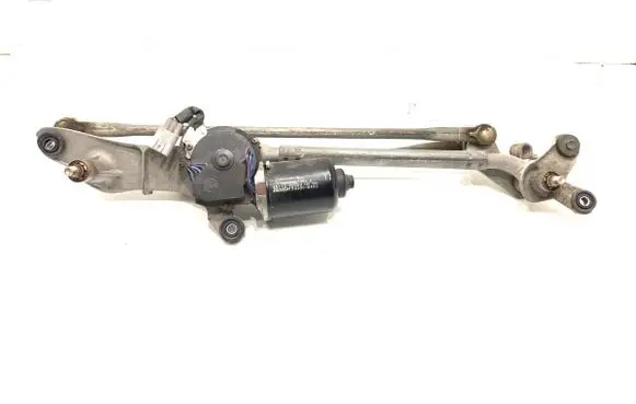 Front wiper linkage and motor