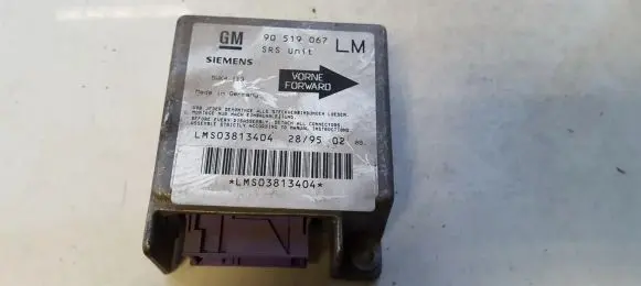Opel Astra F Airbag control unit/module 90519067lm 5wk4113