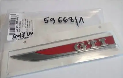 Volkswagen Golf VII Fender model badge letters 5G0853688AS 5G0853688ASJZQ NE59668