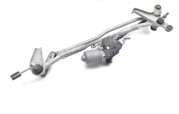 Front wiper linkage and motor