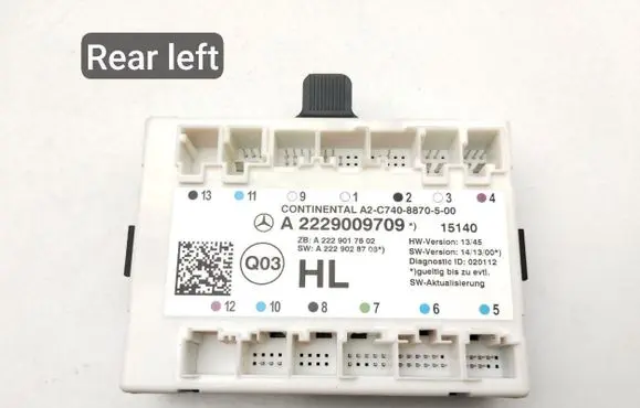 Mercedes-Benz S W222 Door control unit/module A2229009709