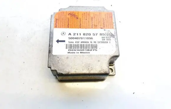 Mercedes-Benz E W211 Airbag control unit/module a2118205785 500407011096