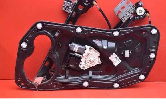 Front door window regulator with motor