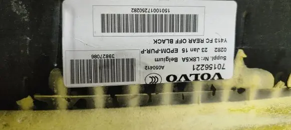 Volvo XC60 Rear floor carpet liner 70156221 A050412 39827086