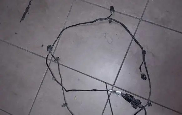 Opel Zafira B Parking sensor (PDC) wiring loom 6163791OC