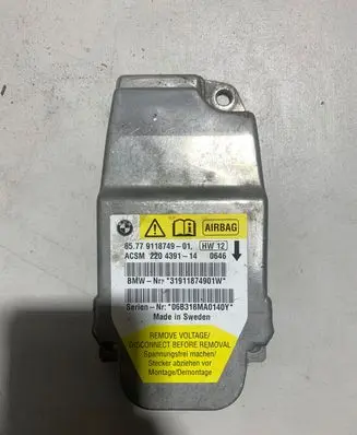 BMW 5 E60 E61 Airbag control unit/module 9118749 31911874901W 22043914