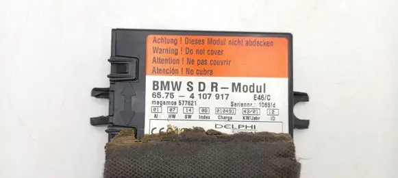 BMW 3 E46 Alarm control unit/module 65754107917 4107917 65759118037