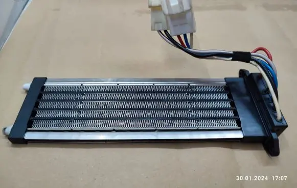 Electric cabin heater radiator